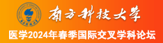 肏爽南方科技大学医学2024年春季国际交叉学科论坛